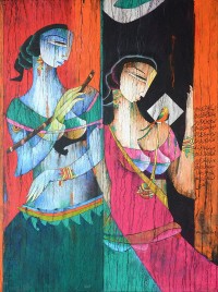 A. S. Rind, Untitled, 36 x 48 Inch, Acrylic on Canvas, Figurative, Painting- AC-ASR0-004