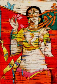 A. S. Rind, Untitled, 20 x 30 Inch, Acrylic on Canvas, Figurative, Painting-AC-ASR-067