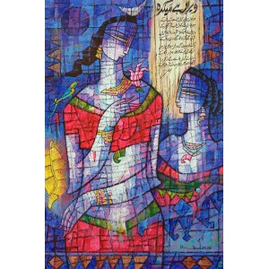 A. S. Rind, 24 x 36 Inch, Acrylic On Canvas, Figurative Painting, AC-ASR-826 A. S. Rind, 24 x 36 Inch, Acrylic On Canvas, Figurative Painting, AC-ASR-826