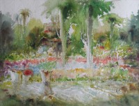 Abdul Hayee, 20 x 25 Inch, Watercolor on Papers, Landscape Painting,AC-AHY-002