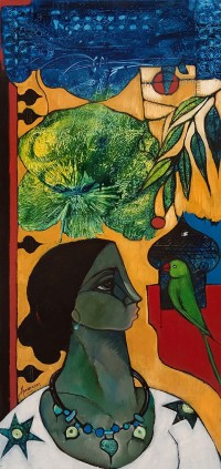 Abrar Ahmed, 16 x 36 Inch, Oil on Canvas, Figurative Painting, AC-AA-586