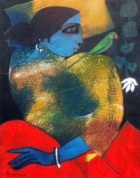 Abrar Ahmed , 14 x 18 Inch, Oil on Canvas, Figurative Painting, AC-AA-026-EXB-012