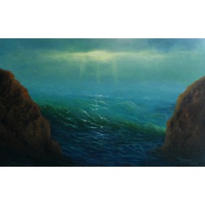 Adnan Ahmed, 14 x 22 inch, Acrylics on Canvas, Seascape Painting, AC-ADN-003