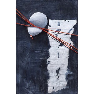 Agha Jandan, 08 x 13 Inch, Acrylic on Canvas, Moden art Painting, AC ...