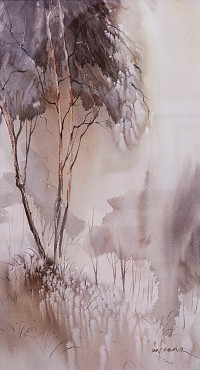 Arif Ansari, 10.5 x 19 inch, Water Color on Paper, Landscape Painting, AC-AAR-002