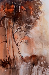 Arif Ansari, 7.5 x 11 inch, Water Color on Paper, Landscape Painting, AC-AA-008