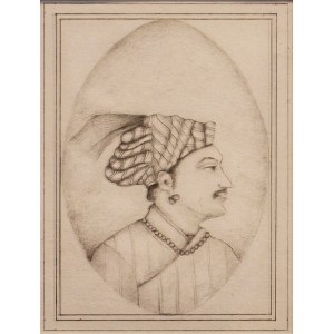 Anas Abro, 3 x 4 Inch, Pencil on Paper, Figurative Painting,  AC-ANA-CEAD-008