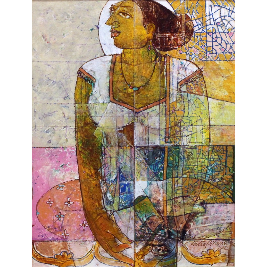 Chitra Pritam 24 X 18 Inch Oil On Canvas Figurative Painting Ac Cp 031