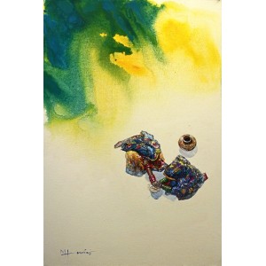Hussain Chandio, Acrylic on Canvas, 24 x 36 Inch, Figurative Painting-AC-HC-025