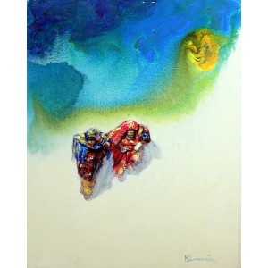 Hussain Chandio, Acrylic on Canvas, 16 x 20 Inch, Figurative Painting-AC-HC-037