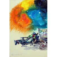 Hussain Chandio, Acrylic on Canvas, 12 x 18 Inch, Figurative Painting-AC-HC-039