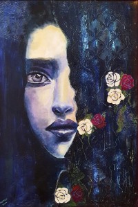 Art on mini canvas Acrylic Print by Hira Baloch - Fine Art America