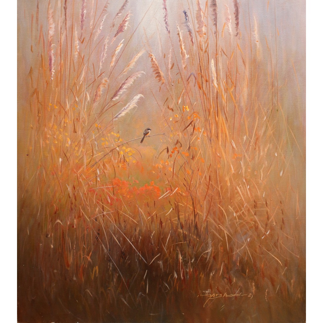 Muhammad Arshad 26 X 23 Inch Oil On Canvas Landscape Painting Ac Mad 013