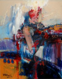 Muhammed Ali Bhatti, 24 x 30 inch, Acrylics on Canvas, Figurative Painting, AC-AB-002