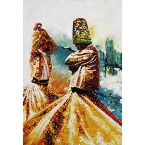 Naushad Alam, 11 x 16 Inch,  Oil on Canvas, Figurative Painting, AC-NAL-068