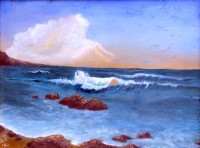 Neili Khan,18 x 24 Inch, Oil on Paper, Seascape Painting, AC-NIK-003