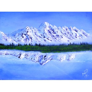 Neili Khan,10 x 14 Inch, Oil on Paper, Landscape Painting, AC-NIK-004