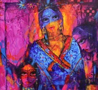 Janisar Ali, 20 x 22 Inch, Acrylics on Canvas, Figurative Painting, AC-JNA-013