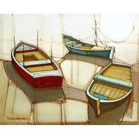 Salman Farooqi, Acrylic on Canvas, 24 x 30 Inch, Seascape Painting, AC-SF-047