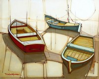 Salman Farooqi, Acrylic on Canvas, 24 x 30 Inch, Seascape Painting, AC-SF-047