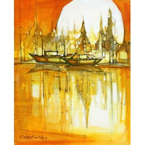 Salman Farooqi, Acrylic on Canvas, 16 x 20 Inch, Seascape Painting, AC-SF-053