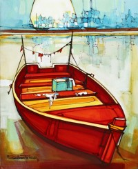 Salman Farooqi, Acrylic on Canvas, 16 x 20 Inch, Seascape Painting, AC-SF-055