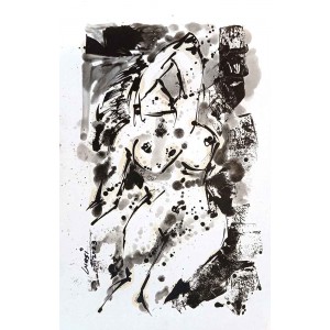 Wasi Haider, 11 x 18 inch, Oil On Paper, Figurative Painting, AC-WH-043