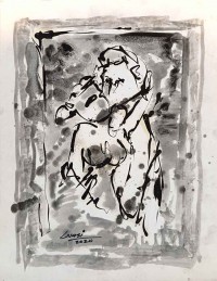 Wasi Haider, 12 x 15 inch, Oil On Paper, Figurative Painting, AC-WH-044