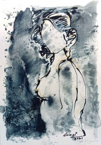 Wasi Haider, 12 x 18 inch, Oil On Paper, Figurative Painting, AC-WH-046